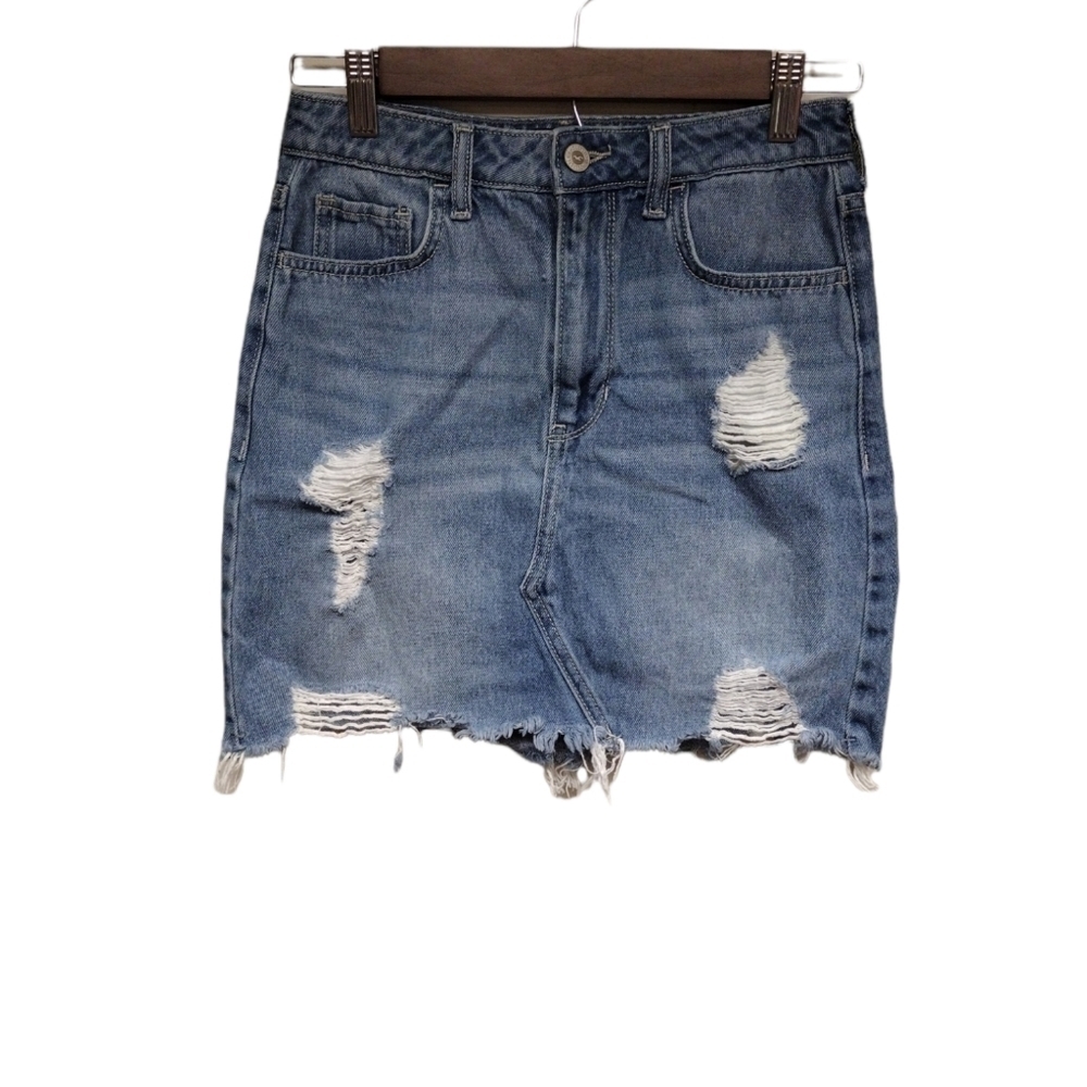 Hollister High Rise Denim Skirt Size 26